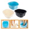 Beavorty 3pcs Reusable Foot Bath Bucket Thickened Foot Washing Tub Built Massage Points for Home Use Convenient and Portable Soaking view 4