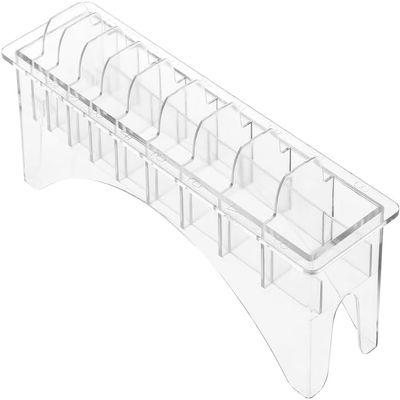 Chazcool Clipper Guard Holder, Clipper Holder with 10 Grid Base, Professional Barber Guards for Universal Hair Clippers(10 Grid)