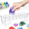 Chazcool Clipper Guard Holder, Clipper Holder with 8 Grid Base, Professional Barber Guards for Universal Hair Clippers(8 Grid) view 4