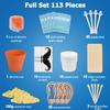 Ear Wax Hair Removal Kit 100g Ear & Nose Hair Wax Kit with 30 Pcs Nose Waxing Sticks for Men and Women at Home Earplugs Hair Removal Lasting Kit Safe Easy Quick & Painless view 2
