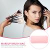 Beavorty Travel Makeup Brush Case Silicone Makeup Organizer Pouch for Brushes and Cosmetics Compact and Lightweight Zipper Design for Travel and Daily Use Soft view 2