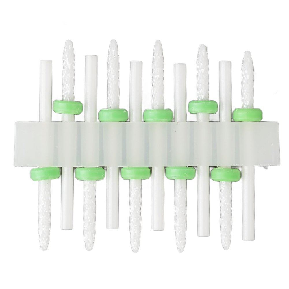 10pcs Nail Drill Bits Sets, Ceramic Nail Drill Bit Set, Cuticle Remover Bits for Nail Drill with Holder, Ideal for Home Salon Gel Polish Nail Art (Type 1), Wholesale Business