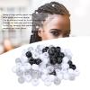 100Pcs Hair Braid Beads, Plastic Hair Jewelry Beard Beads, Hair Braids Dreadlocks, Braiding Bead Handicrafts Styling Accessories For Men Women(10CM-Black) view 4