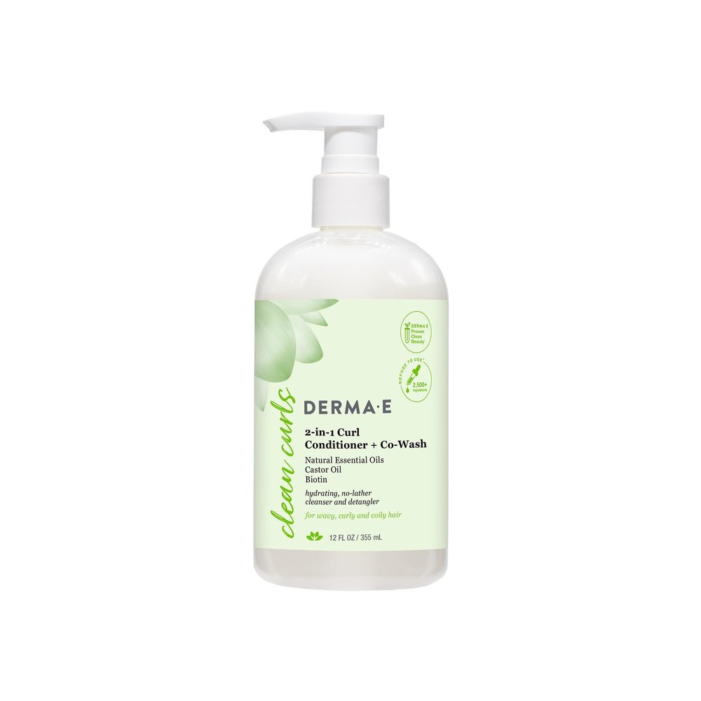 Derma E Ramos 2-in-1 Curl Conditioner & Co-Wash, 12 FZ