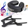 Master Music Crescent Round High Fidelity Sound Face Cradle Cushion with Face Cradle- Bluetooth Massage Pillow for Massage Table (ErgoCaptain Deluxe Face Cradle, Black) view 1
