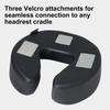 Master Music Crescent Round High Fidelity Sound Face Cradle Cushion with Face Cradle- Bluetooth Massage Pillow for Massage Table (ErgoCaptain Deluxe Face Cradle, Black) view 4