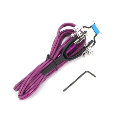 1.8m Tattoo Clip Cord, Waterproof Tattoo Machine Clip Cord, 4 Colors Silicone Line for Tattoo Machines(180cm-Violet)