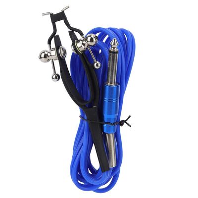 1.8m Tattoo Clip Cord, Waterproof Tattoo Machine Clip Cord, 4 Colors Silicone Line for Tattoo Machines(180cm-Blue)