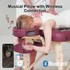Master Music Crescent Round High Fidelity Sound Face Cradle Cushion with Face Cradle- Bluetooth Massage Pillow for Massage Table (Simplicity Face Cradle, Burgundy) view 4