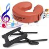 Master Music Crescent Round High Fidelity Sound Face Cradle Cushion with Face Cradle- Bluetooth Massage Pillow for Massage Table (ErgoCaptain Face Cradle, Cinamon) view 1
