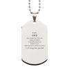 Birthday Gifts for Gigi Silver Dog Tag Christmas Gifts, Amazing gifts for Gigi, Motivational Gigi Gifts To my Gigi when life tries to knock you down I will always have your back view 1