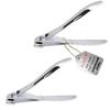 2 Side Angle Stainless Steel Fingernail or Toenail Side Nail Clipper Cutter view 1