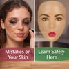 Glinexa5D Silicone Makeup Practice Face  Reusable Mannequin Head with Full Kit, Wigs & False Lashes for Daughters, Beginners, Kids & Beauty Students, Realistic Professional Skin Texture view 3