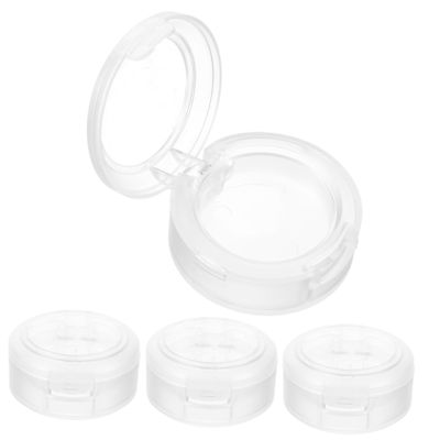 FOYTOKI 4pcs Empty Eyeshadow Pans Makeup Containers for Plastic Storage for Women and Girls Lightweight and Portable Blush and Eyeshadow Tins