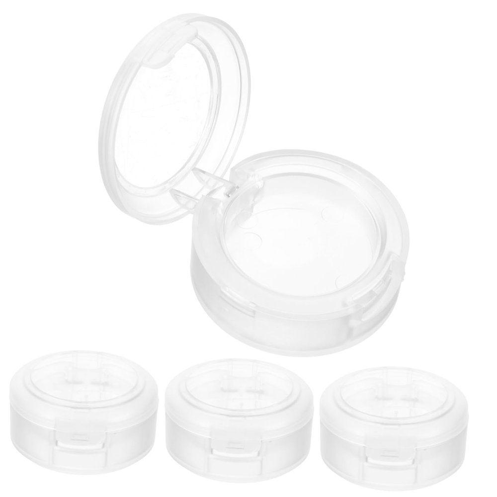 FOYTOKI 4pcs Empty Eyeshadow Pans Makeup Containers for Plastic Storage for Women and Girls Lightweight and Portable Blush and Eyeshadow Tins