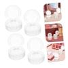 FOYTOKI 4pcs Empty Eyeshadow Pans Makeup Containers for Plastic Storage for Women and Girls Lightweight and Portable Blush and Eyeshadow Tins view 4