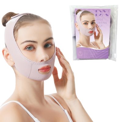 V Line Lifting Mask & Face Lifting Strap, Double Chin Strap, Neck Tightening & Jaw Bra, Chin Slimmer, Reusable Mask, Face Holder For Sleeping, Jawline Shaper Overnight, neck lift belt