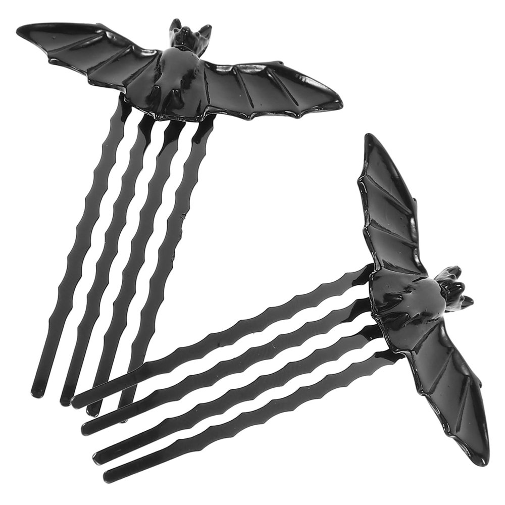 BESTOYARD 6 Pcs Hair Barrettes for Women Bat Hair Clip Bat Hair Accessories Women Hair Combs Bat Haircomb Clips Bat Hairpin Bat Hair Comb Bat Combs Hair Clips Girl Metal Side Clip Child