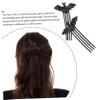 BESTOYARD 6 Pcs Hair Barrettes for Women Bat Hair Clip Bat Hair Accessories Women Hair Combs Bat Haircomb Clips Bat Hairpin Bat Hair Comb Bat Combs Hair Clips Girl Metal Side Clip Child view 2