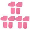 Beavorty 6pairs Paraffin Wax Mitts and Booties Heat Preservation Gloves for Manicure Pedicure of Gloves of Foot Strap Cozy Cloth Design for Wax Treatments Color view 1