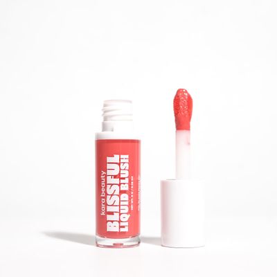KARA BEAUTY Blissful Liquid Blush for Cheeks - Dewy Skin Tint Finish, Hydrating Blush Makeup with Pomegranate & Kakadu Plum Oils - Sugar Rush Travel Makeup
