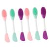 FOMIYES 6pcs Silicone Facial Cleansing Brush Cleaning Tool for Lightweight Portable and Skin-Friendly for Daily Use Mint Green view 1