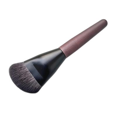 Makeup Brush Single Makeup Brush Shaped Sculpting Foundation Brush Contour Goat Hair Multifunctional Concealer Brush Sets (Color : Dark brown)