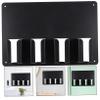 Beavorty Wall Mounted Hair Clipper Holder Versatile Storage Rack for Hairstylist Tools Organizes Combs Brushes Clippers for Home Professional Salons Black Random Style view 3