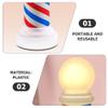 Abaodam 8.2 Inch Barber Pole Light Hair Salon Decor Hair Salon Open Sign for Barber Shops Studio Decor Light Up Business Store Sign view 3