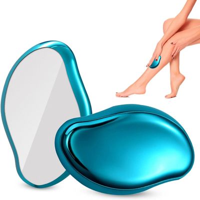 Painless Epilator Magic Cristal Nano Hair Removal Appliances Eraser Crystal Hair Remover Eraser (Blue)