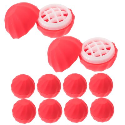 Beaupretty 10pcs Refillable Sphere Lip Balm Container Pink Durable Dispensers for Diy Lip Balm Crayon Lipstick Travel-friendly Leakproof Design