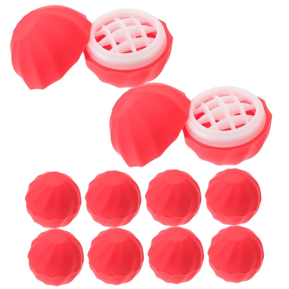 Beaupretty 10pcs Refillable Sphere Lip Balm Container Pink Durable Dispensers for Diy Lip Balm Crayon Lipstick Travel-friendly Leakproof Design