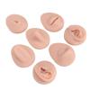 Cryfokt Silicone Piercing Practice Model, Soft Simulation Body Pierce Tool Kit, Flexible Body Part Display Set with Ear Eye Nose Mouth Tongue, 7PC Reused Parts for Novice Teach view 2