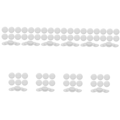 FOMIYES 120pcs Rounded Velour Makeup Pads for Women Small Cosmetic Puff Reusable Face Applicators for Smooth Foundation Application Compact and Easy to Clean