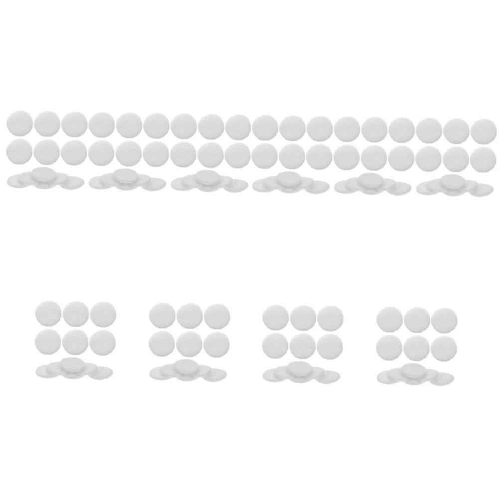 FOMIYES 120pcs Rounded Velour Makeup Pads for Women Small Cosmetic Puff Reusable Face Applicators for Smooth Foundation Application Compact and Easy to Clean