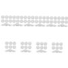 FOMIYES 120pcs Rounded Velour Makeup Pads for Women Small Cosmetic Puff Reusable Face Applicators for Smooth Foundation Application Compact and Easy to Clean view 1