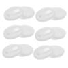 FOMIYES 120pcs Rounded Velour Makeup Pads for Women Small Cosmetic Puff Reusable Face Applicators for Smooth Foundation Application Compact and Easy to Clean view 4