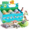 TranquilBliss Dino Egg Bath Bombs for Kids with Surprise Inside, 6 Packs Dinosaur Bath Toys Set for Boys,Girls, Bubble Fizzies, Educational Birthday & Christmas Gift Ideas view 1