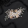 JWICOS Wedding Hair Clip Rhinestone Gold Bridal Hair Comb for Women Wedding Hair Accessories for Brides Bridal Hair Piece Headpiece for Women and Girls (Gold) view 2