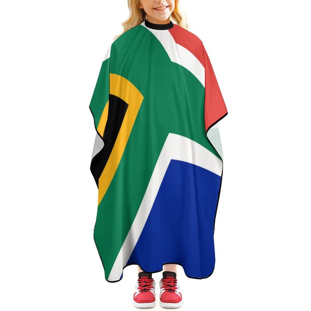African Flag Barber Cape Professional Haircut Apron Cute Hair Cutting Cape for Boys Girls