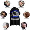 Back The Blue Police Line US Flag Barber Cape Professional Haircut Apron Cute Hair Cutting Cape for Boys Girls view 3