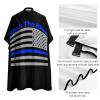 Back The Blue Police Line US Flag Barber Cape Professional Haircut Apron Cute Hair Cutting Cape for Boys Girls view 4