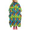 Autism Awareness Puzzle Kids Barber Cape Cute Hair Cutting Cover Hairdressing Salon Apron Gown for Girls Boys view 1
