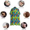 Autism Awareness Puzzle Kids Barber Cape Cute Hair Cutting Cover Hairdressing Salon Apron Gown for Girls Boys view 3