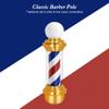 BarberPub Barber Pole with LED Light for Hairdressing,Salon Spa Stripes Rotating lamp,Wall Mount Barber Outside Pole,Classic Style Hair Salon Barbershop Open Sign L018 (Golden&White&Red&Blue) view 2