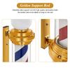 BarberPub Barber Pole with LED Light for Hairdressing,Salon Spa Stripes Rotating lamp,Wall Mount Barber Outside Pole,Classic Style Hair Salon Barbershop Open Sign L018 (Golden&White&Red&Blue) view 4
