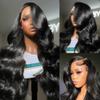 180% Density HD Transparent Lace Frontal Wig Body Wave Human Hair Wig For Black Women 360 Full Lace Wig Pre Plucked With Baby Hair Ponytail Glueluss Wig Brazilian Remy Hair Bleached Knots 22Inch view 4