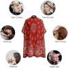 Red Bandana Pattern Kids Barber Cape Cute Hair Cutting Cover Hairdressing Salon Apron Gown for Girls Boys view 3