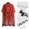 Red Bandana Pattern Kids Barber Cape Cute Hair Cutting Cover Hairdressing Salon Apron Gown for Girls Boys view 4
