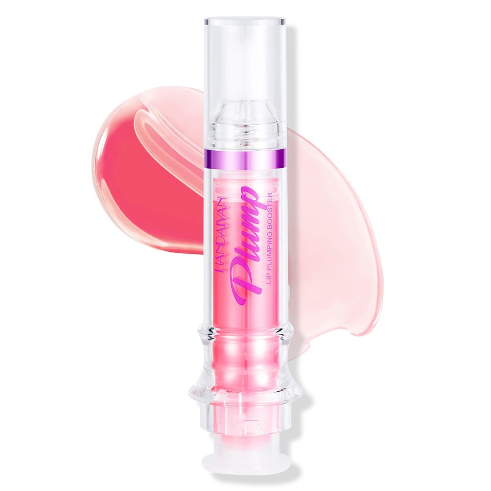 Erinde Natural Spicy Lip Plumping Booster & Ultra-Hydrating Plump Lip Plumper, Glossy Finish Fuller Lip Plumping Lip Gloss for Women Girls, 05#
